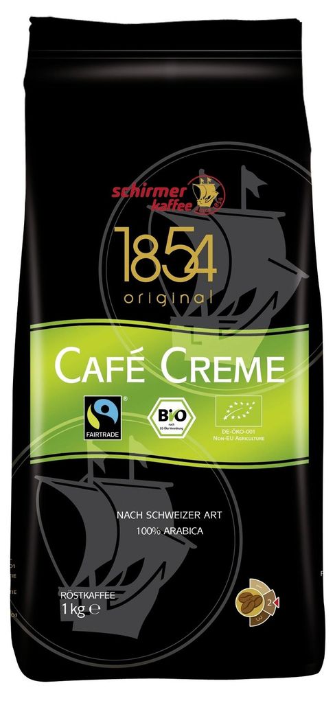 Schirmer  Cafe Creme ganze Bohnen 1kg Produktbild 