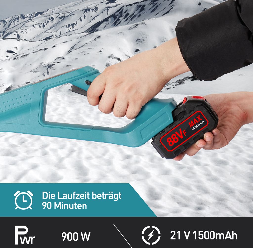 Akku-Tragbare elektrische Schneefräse,Schneeräumwerkzeuge Produktbild 2