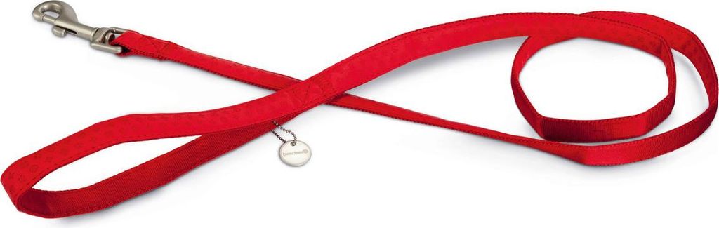 Beeztees - Hundeleine - Mac Kunstleder - rot - 120 cm x 20 mm