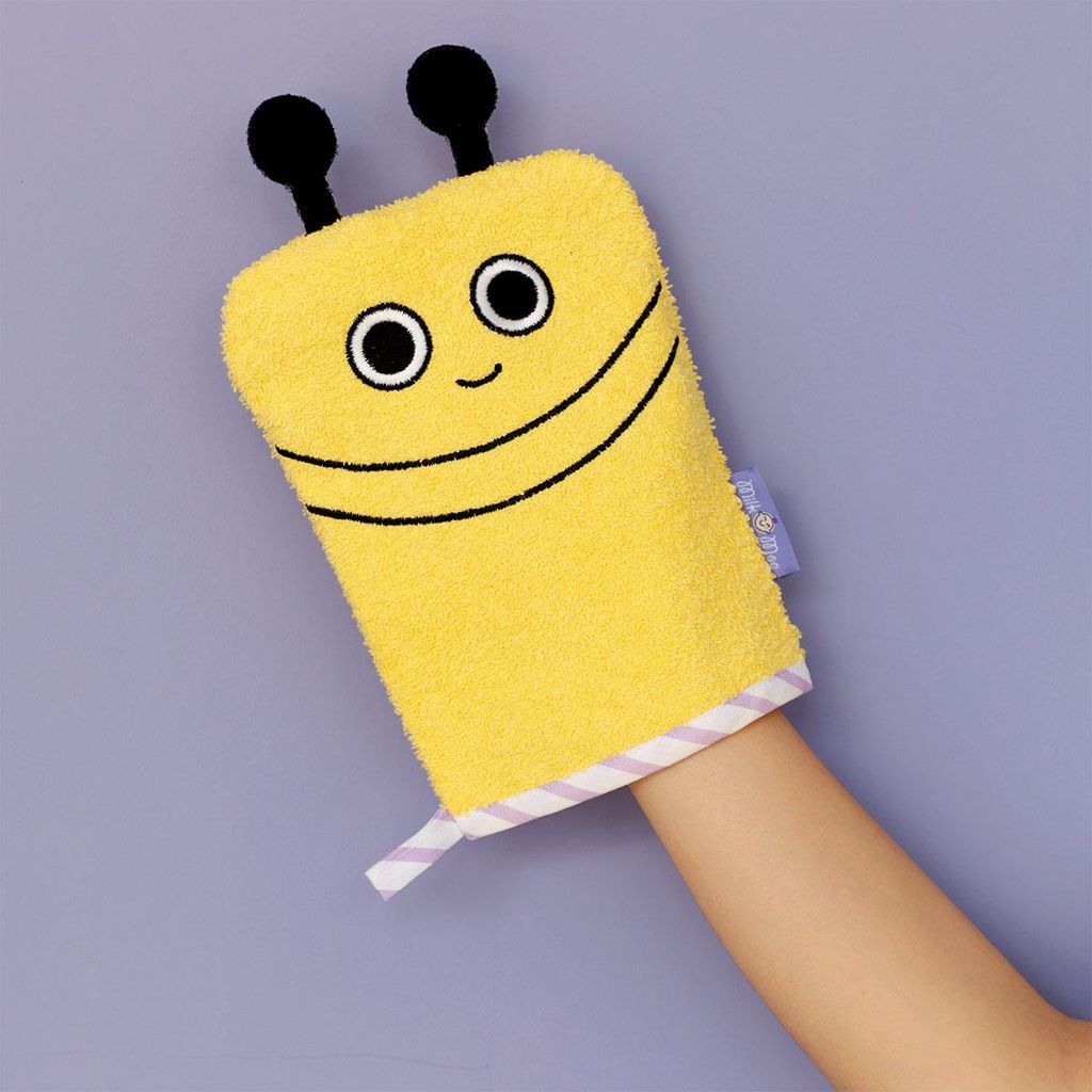 Milk&Moo Buzzy Bee, morbido guanto di flanella per neonati Immagine del prodotto 