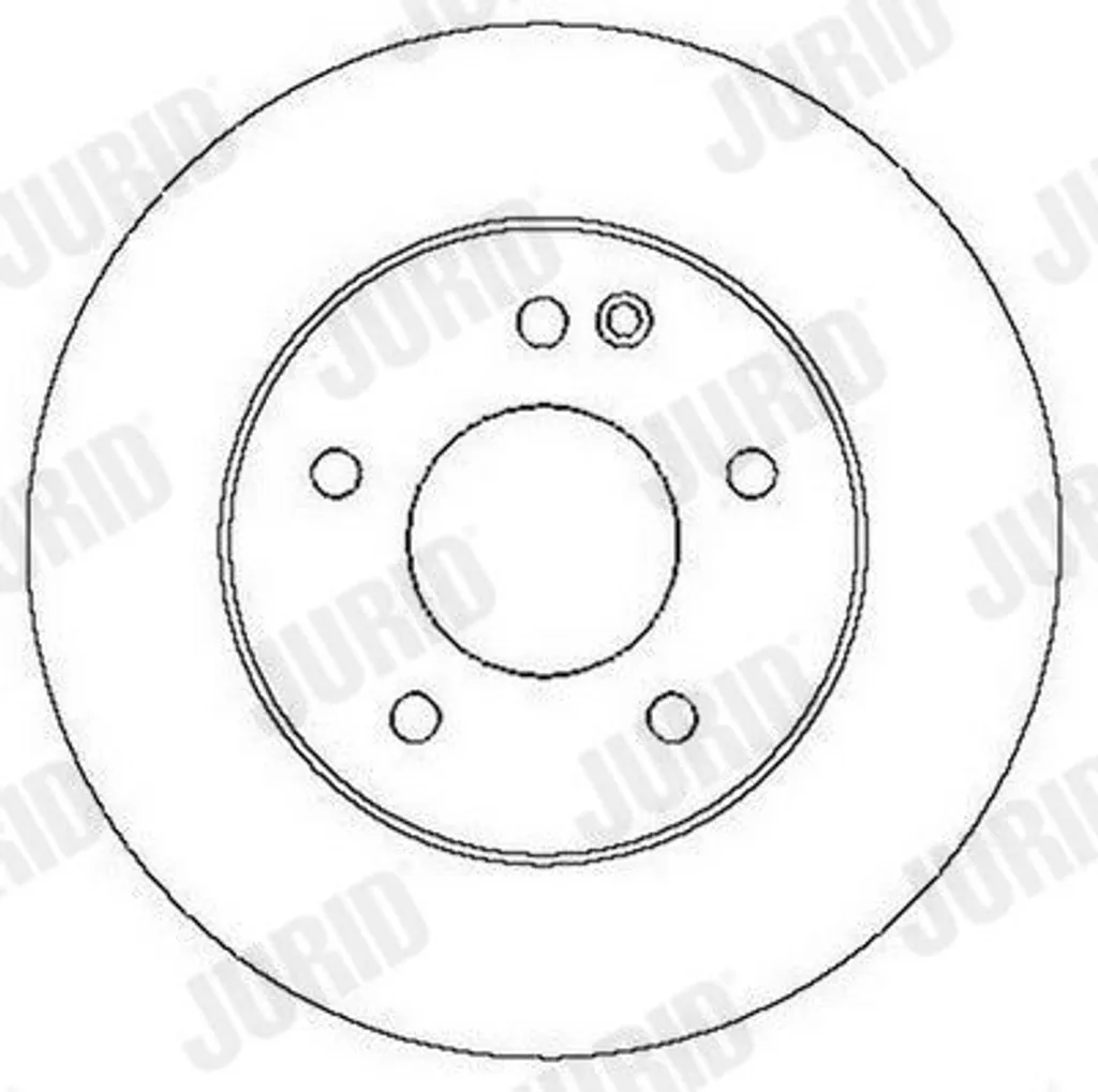 Disque de frein ventilé JURID 284mm 561696JC avec revêtement JC