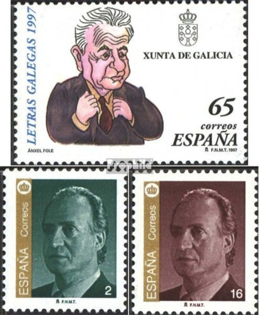 Briefmarken Spanien 1997 Mi 3326,3327-3328 (kompl.Ausg.) postfrisch Literatur
