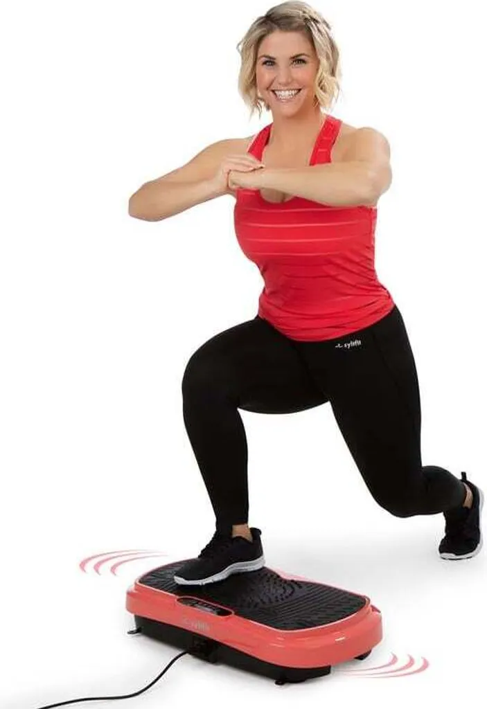 Plateforme de vibration compacte syltfit 4 pièces couleur corail