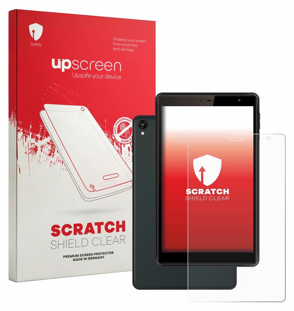 upscreen Schutzfolie für Logicom Tab 80 8" (Display+Kamera) Displayschutz Displayschutzfolie Folie Klar Transparent