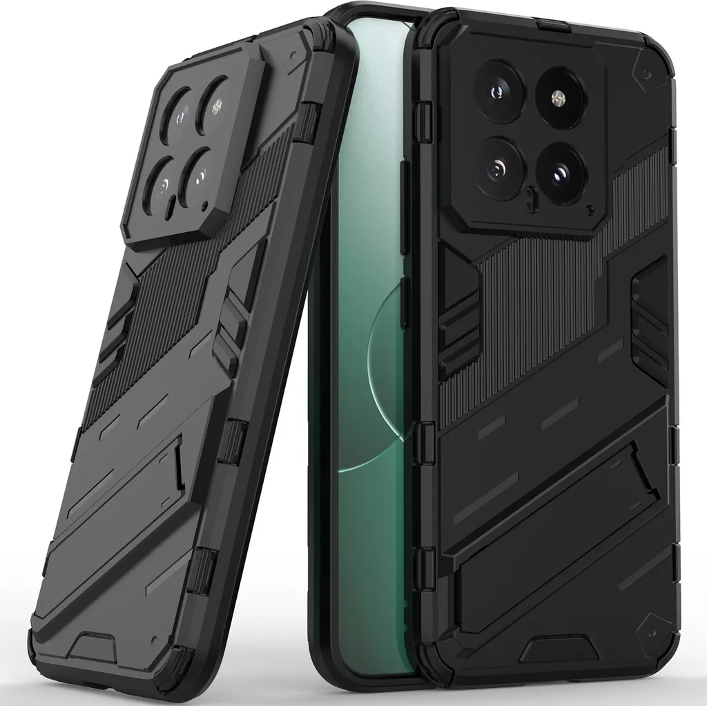MEMELOKA Cover per Xiaomi POCO M6 PRO 4G/Redmi Note 13 Pro 4G con Vetro Temperato, Rigida PC Back e TPU Bumper Antiurto Custodia Protettiva[Slidable Fotocamera Proteggi][Supporto Girevole], Blu