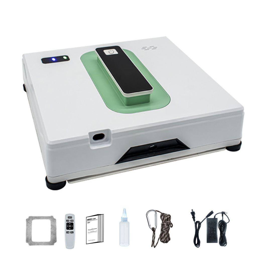 Fensterputzer,2500Pa Fensterputzroboter, 72W Fensterreiniger,Fenstersauger mit 50 ml Tank, USV Stromausfallschutz