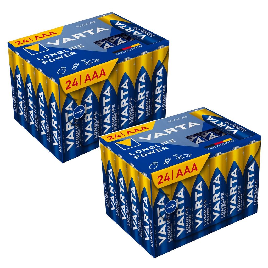 VARTA Longlife Power 48 alkalické batérie AAA LR03 1,5 V Obrázok produktu 