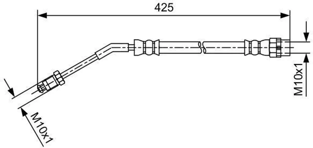 Durite de frein pour BMW Z4 E85 E86 - Pièce BOSCH de remplacement OE