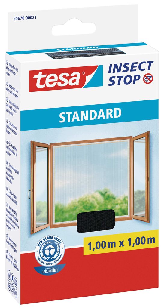 Fliegengitter Standard anthrazit 100 x 100 cm Produktbild 