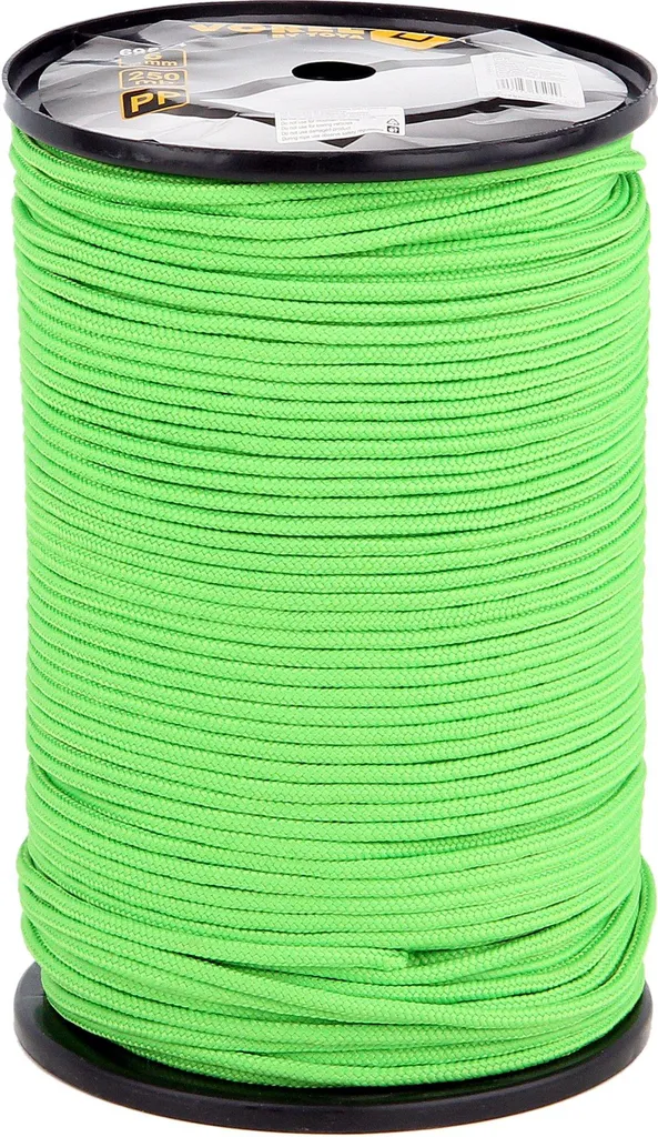 Corde tressée en polypropylène 6 mm x 250 m - Bobine haute résistance