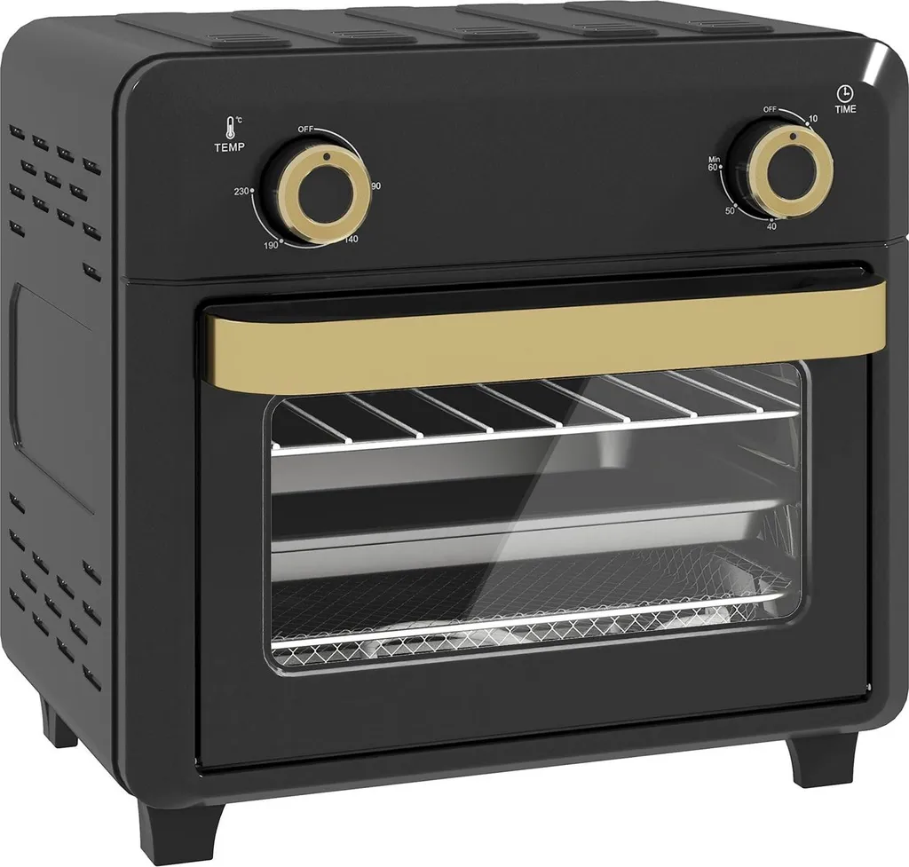 Mini-four 10L multifonction avec air fry et minuterie automatique noir