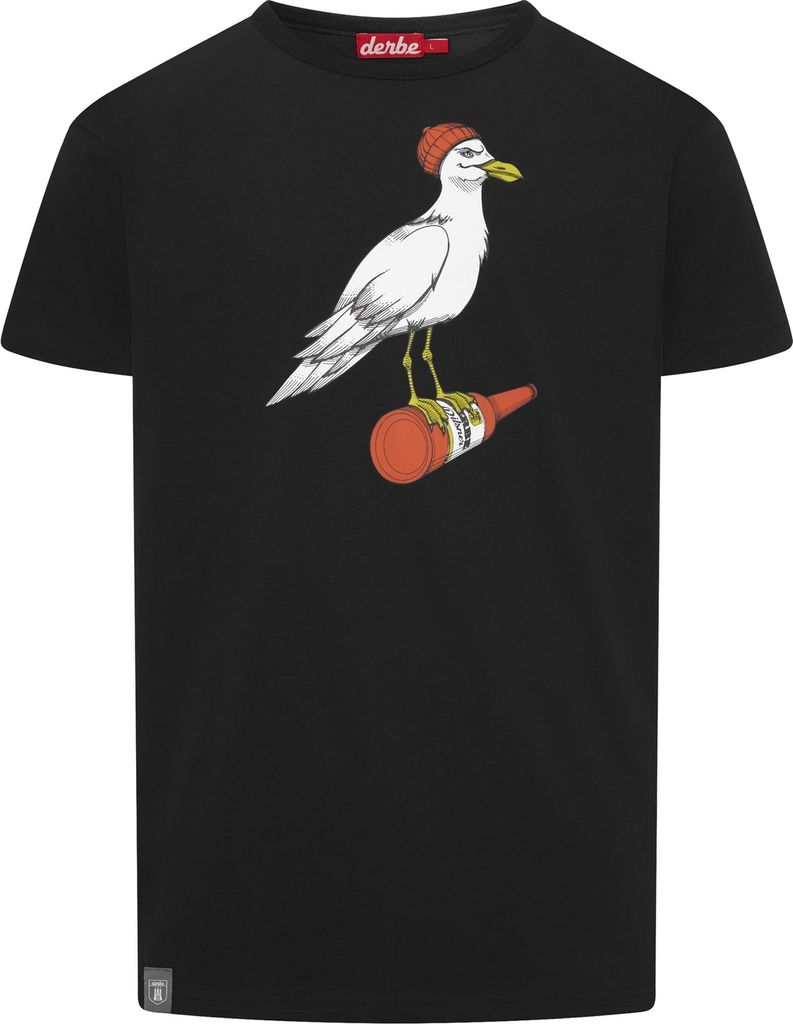 Derbe Hamburg T-Shirt Herren Sturmmöwe schwarz XL