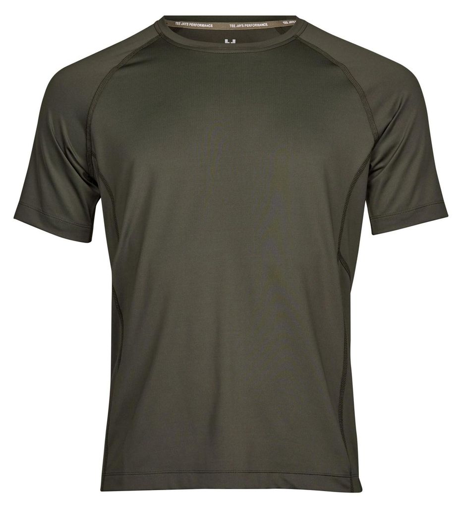 Tee Jays Cool Dry Herren T-Shirt, Kurzarm FK916 (2XL) (Tiefgrün)