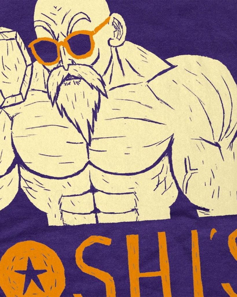 style3 Roshi Dragon Master Anime T-Shirt Herren Turtle Z Produktbild 