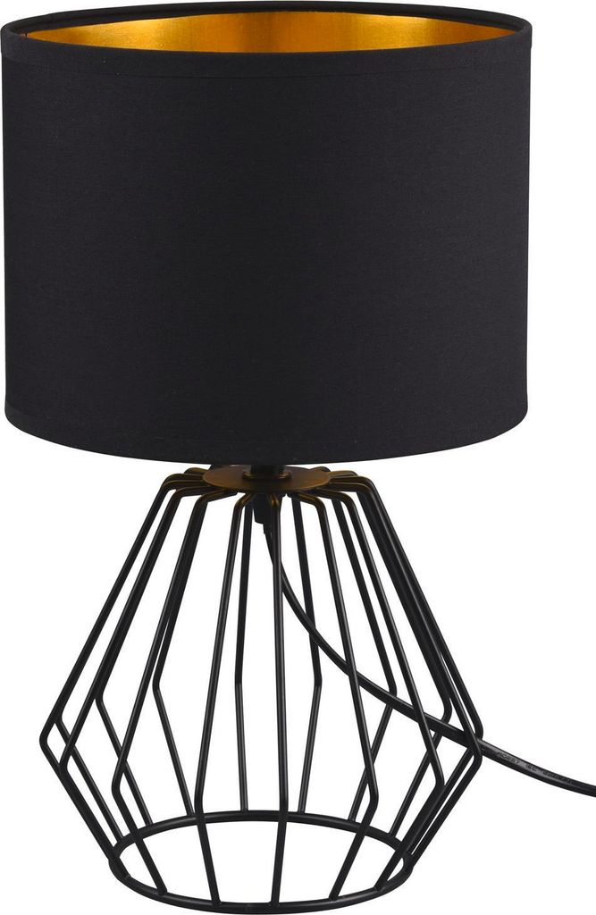 Lampada da tavolo CHUCK nera 1xE14x40W in tessuto, Immagine del prodotto 