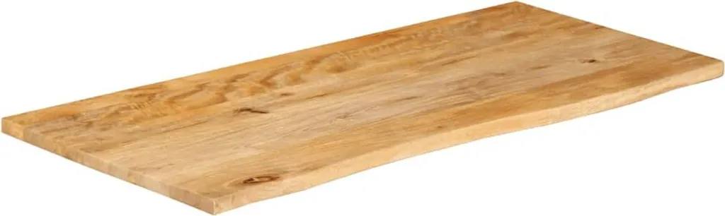 Piano Lavoro Legno Massiccio Mango 110x60x3,8cm Bordo Vivo vidaXL