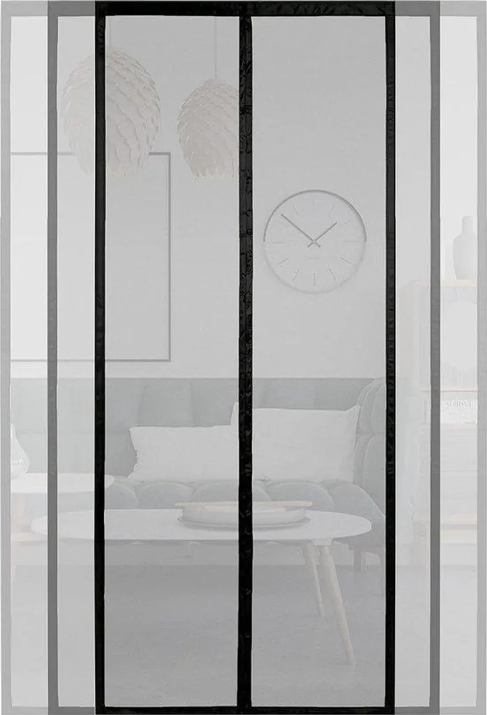 Grille aération réglable noire 155 x 200 cm - Fixation velcro solide