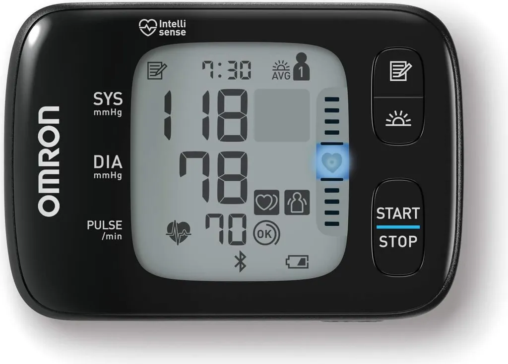 Omron RS7 Intelli IT Misuratore di Pressione da Polso Bluetooth HEM-6232T-D - 5