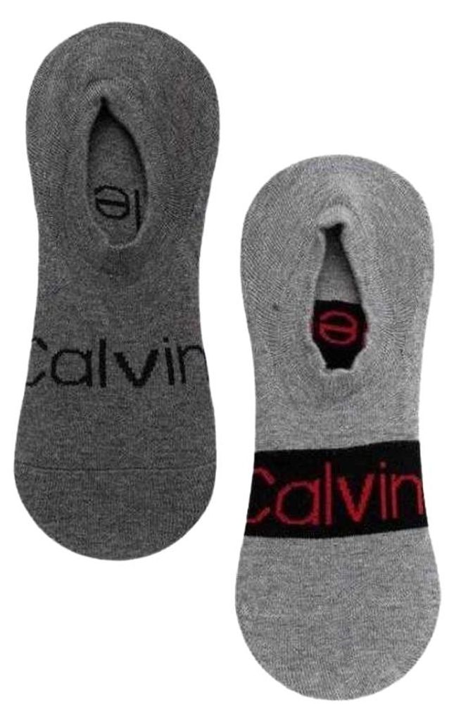 Calvin Klein - Socken für Herren (2er-Pack) NA694 (38 EU - 42 EU) (Dunkelgrau/Grau)