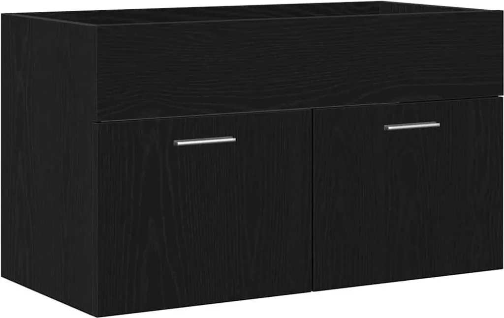 Mobile Sottolavello Rovere Nero SYFAX™ 100cm - Arredo Bagno Luxury