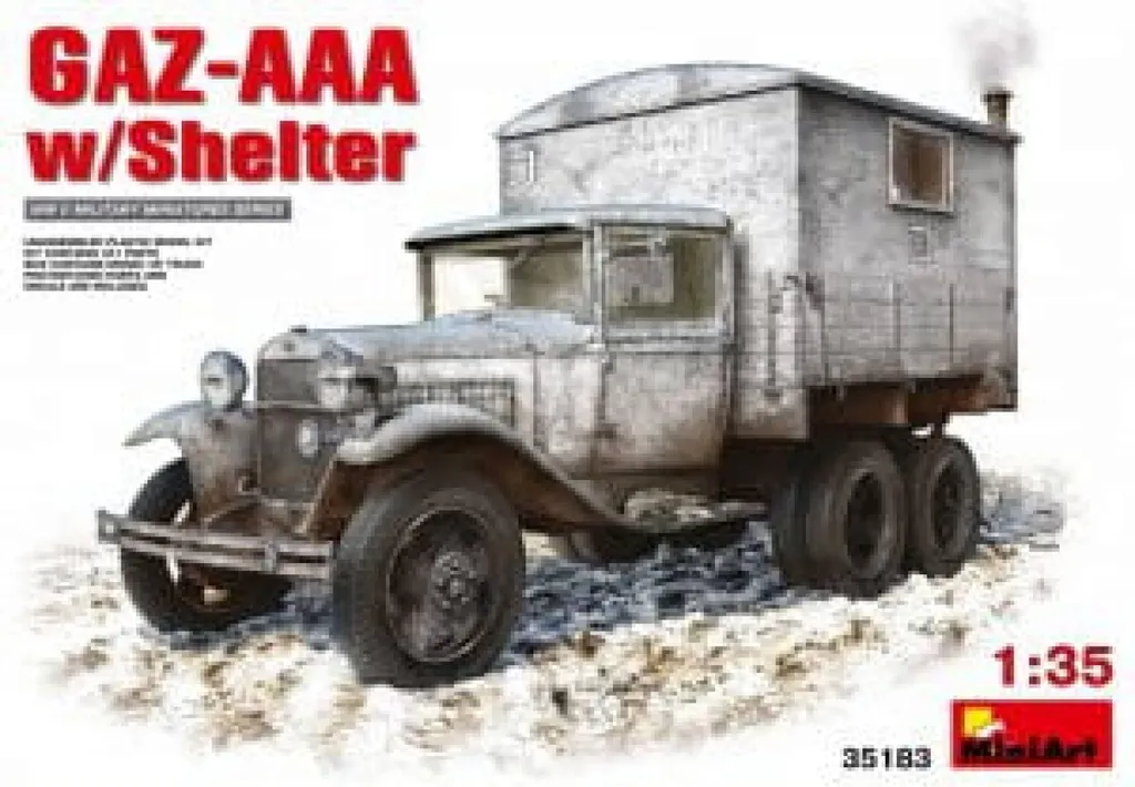 Maquette GAZ-AAA avec abri 1:35 MiniArt 35183 kit plastique hyper détaillé