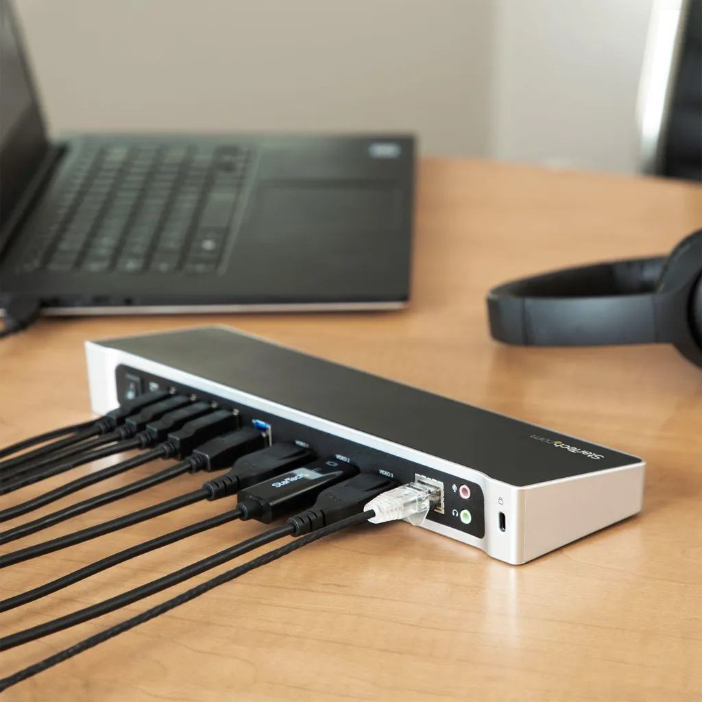Docking Station Professionale StarTech USB 3.0 per 3 Monitor 4K - 5