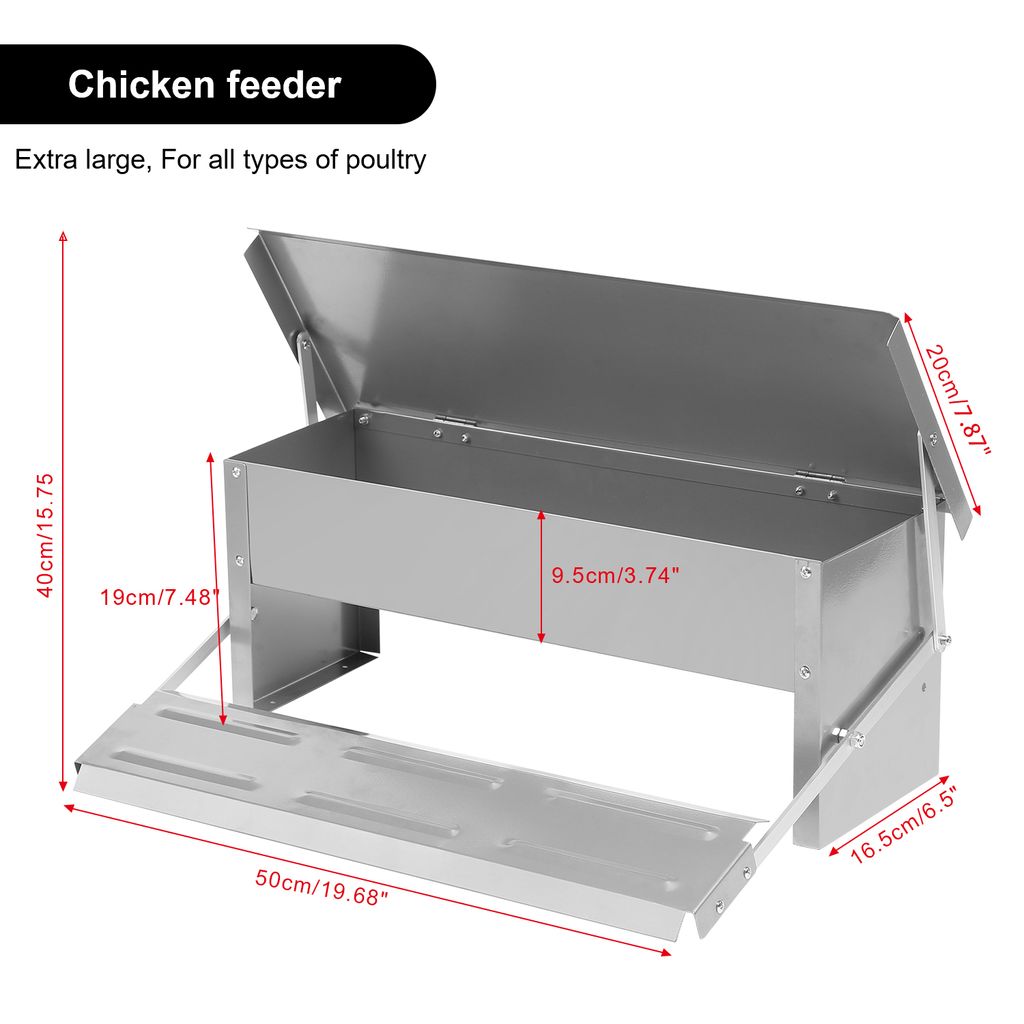 Hühner Futterautomat 30kg - Rattensicher Für 10 Hühner