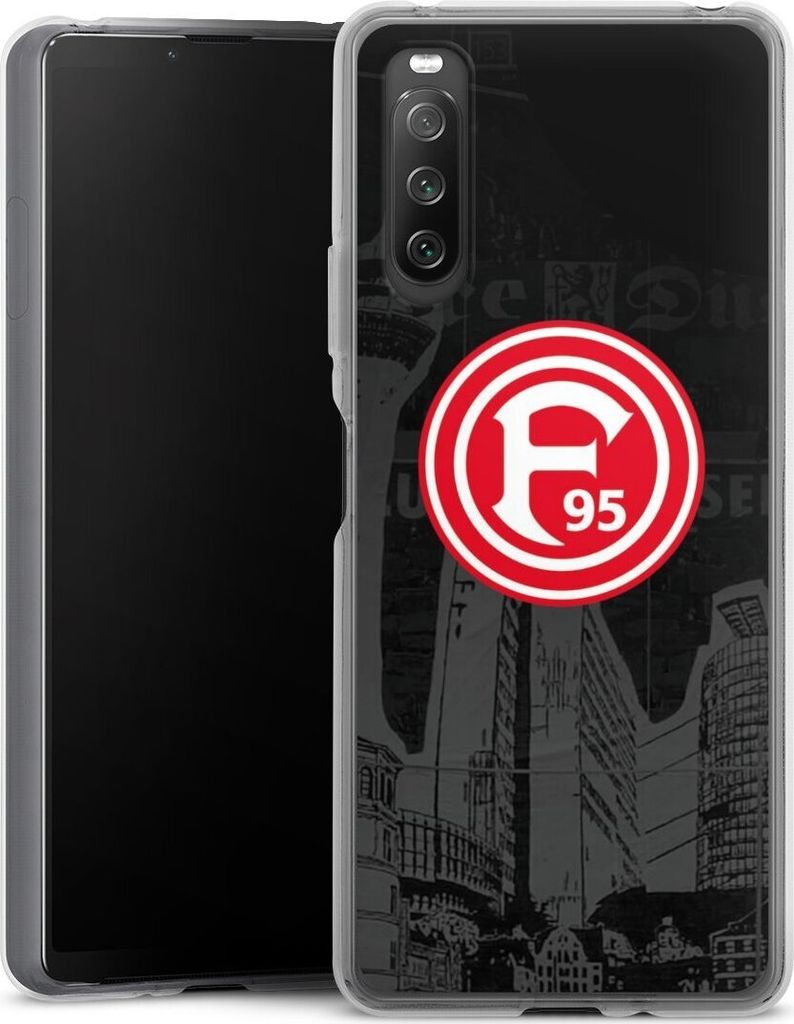 DeinDesign Handyhülle für Sony Xperia 10 IV Silikon Hülle Case Smartphone Schutzhülle Fortuna Düsseldorf Logo Offizielles Lizenzprodukt