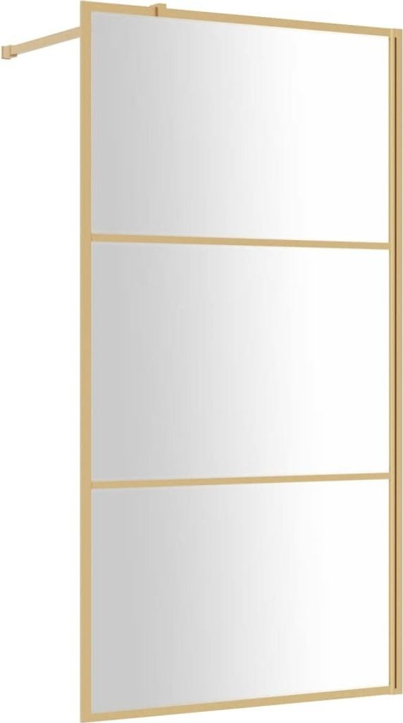 Duschwand für Begehbare Dusche ESG Klarglas Golden Produktbild 