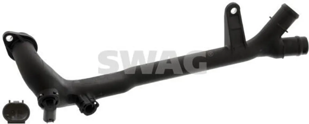 SWAG 10 10 0548 Flangia refrigerante adatta per MERCEDES-BENZ Classe C Berlina (W204) Flangia acqua