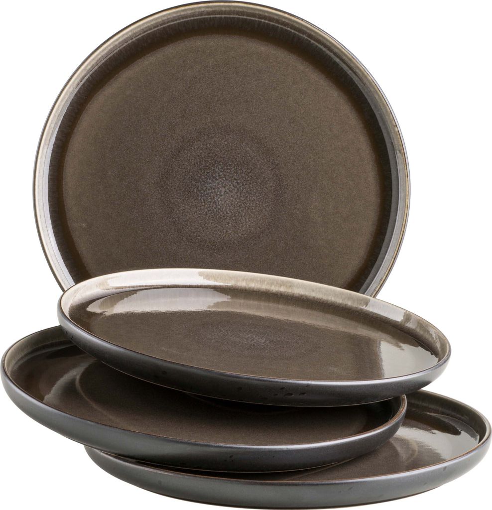 Dessertteller-Set, Steinzeug Dessertteller-Set, Steinzeug Produktbild 