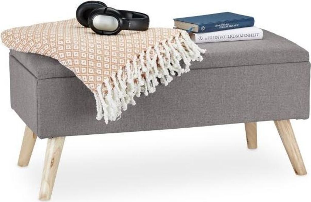 Weiche Bank mit Stauraum