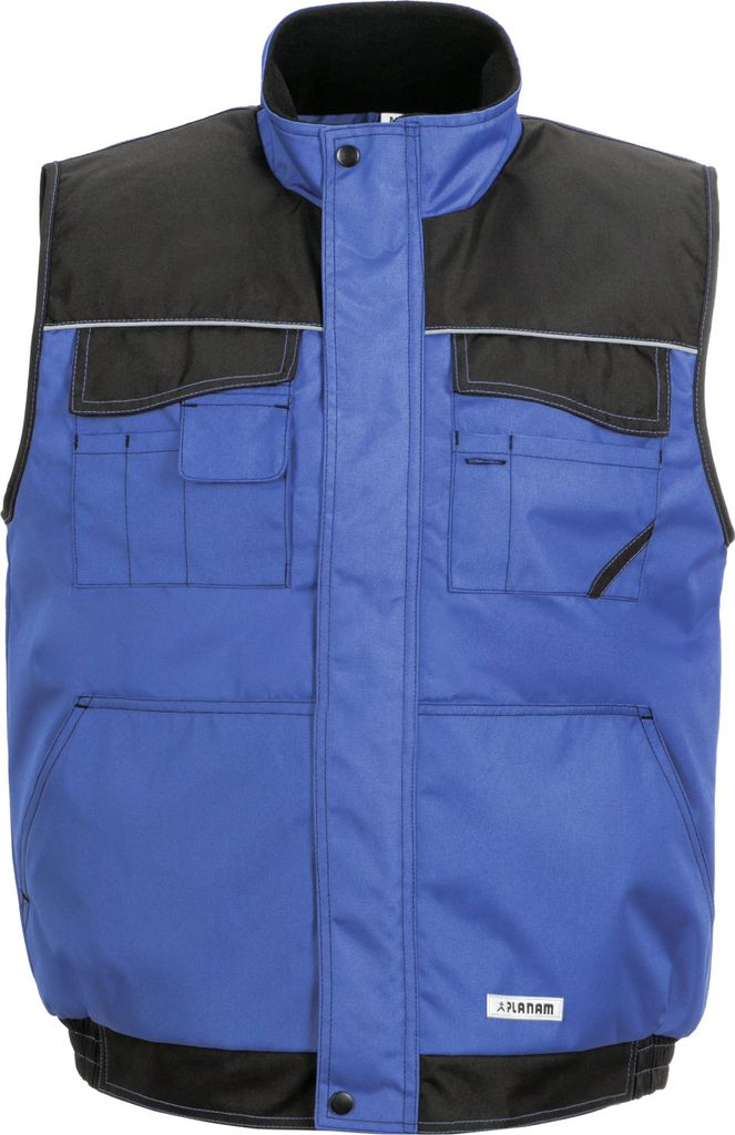 Größe S Herren Planam Outdoor Winter Dust Weste royalblau schwarz Modell 3321
