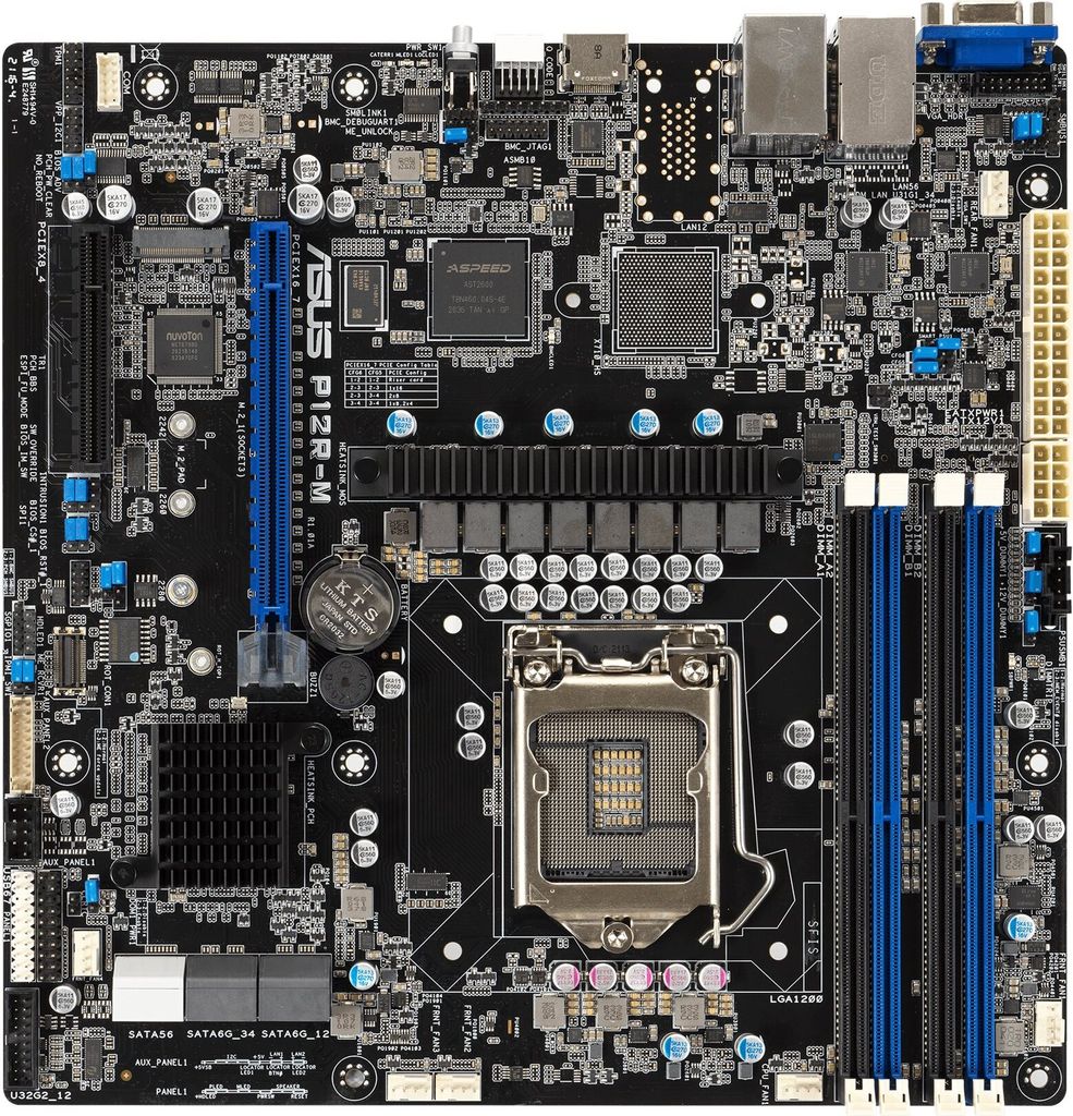 ASUS P12R-M         microATX  1x LGA 1200 DDR4  2x1G Produktbild 
