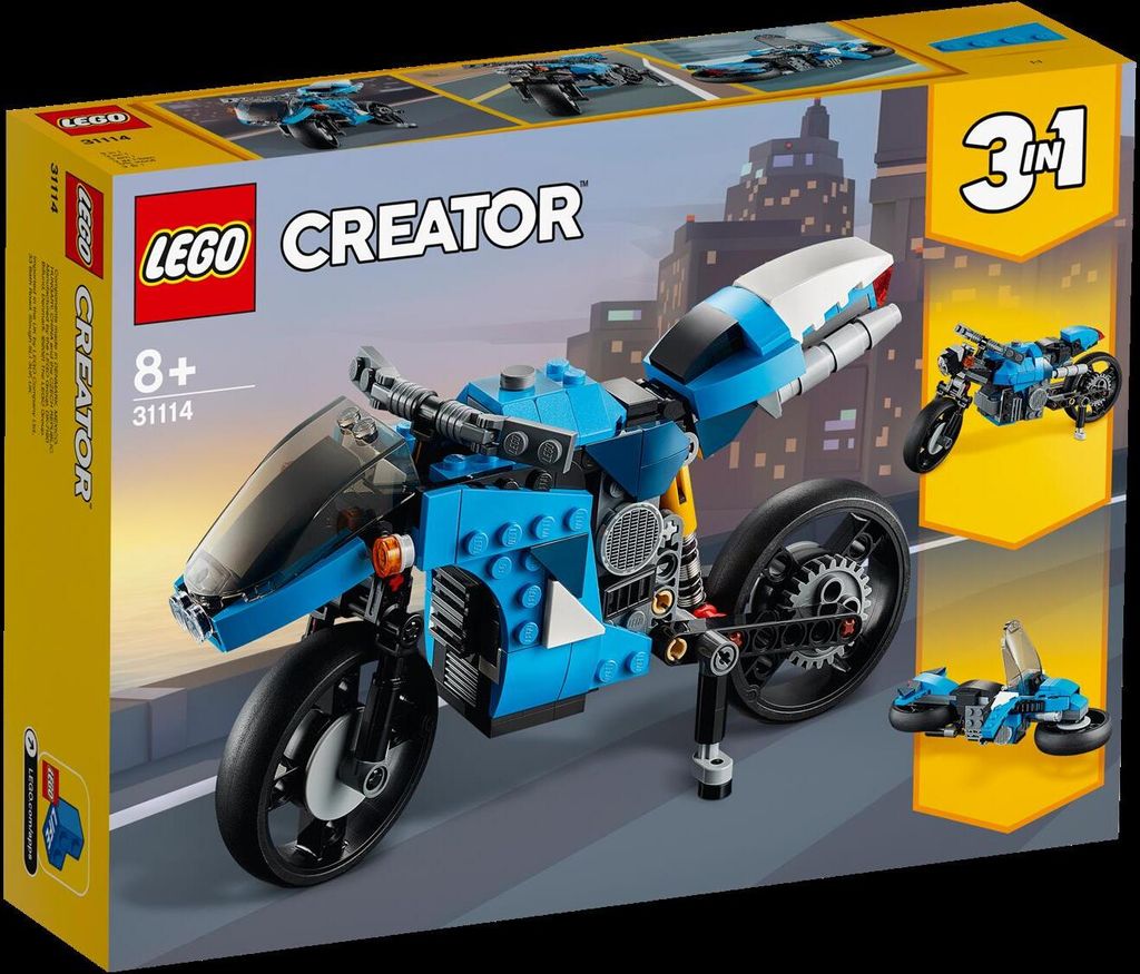 LEGO 31114 Creator 3-In-1 Geländemotorrad aus Bausteinen Produktbild 24