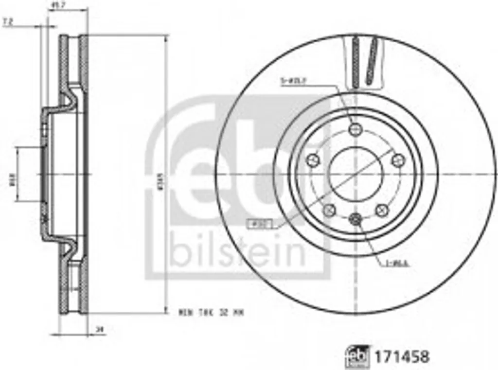 Disque de frein haute teneur en carbone 4M0615301AB pour Audi A4 et Q5