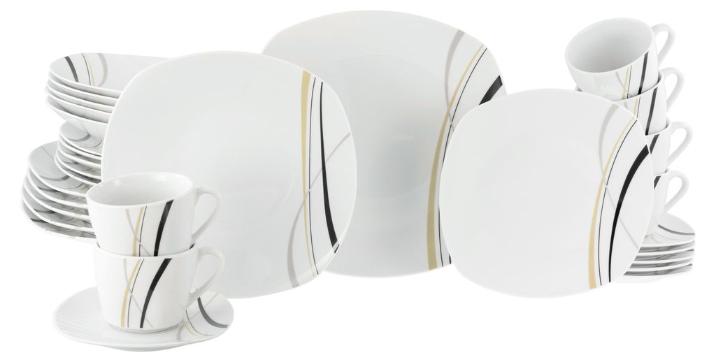 CreaTable, 24030, Square City Line, Kombiservice 30-tlg, Produktbild 