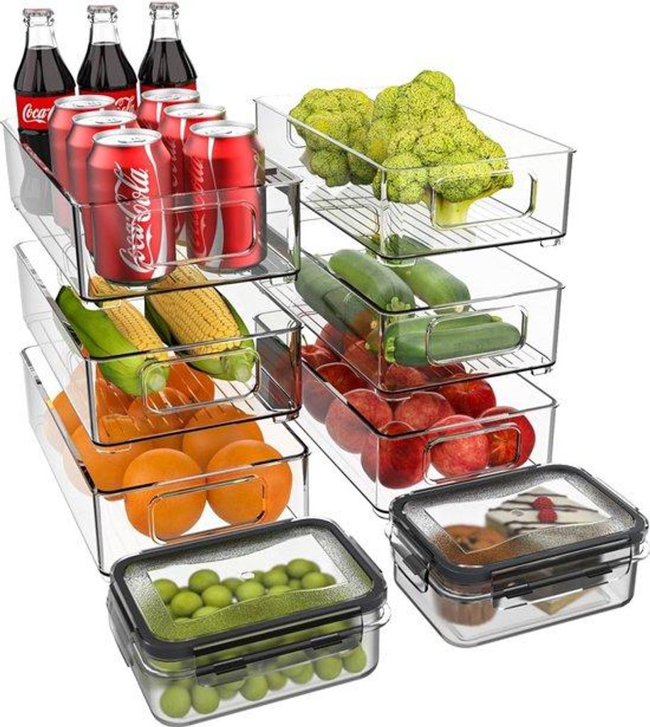 Rangement pour vaisselle réfrigérée, empilable, tiroirs Image du produit 