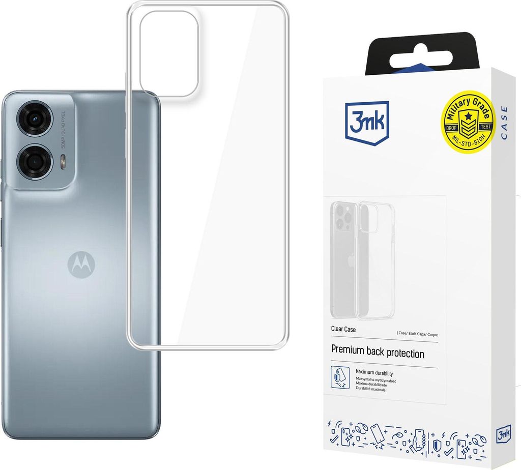 3mk Schutzhülle Clear Case Cover für Motorola Moto E14/G04/G24 Power/G24 4G transparent Backcover