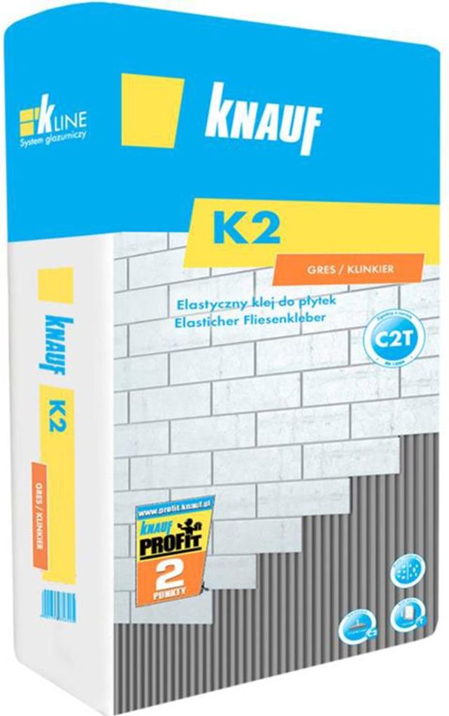 24 Sack Knauf K2 Flex- Fliesenkleber C2TE je 25kg