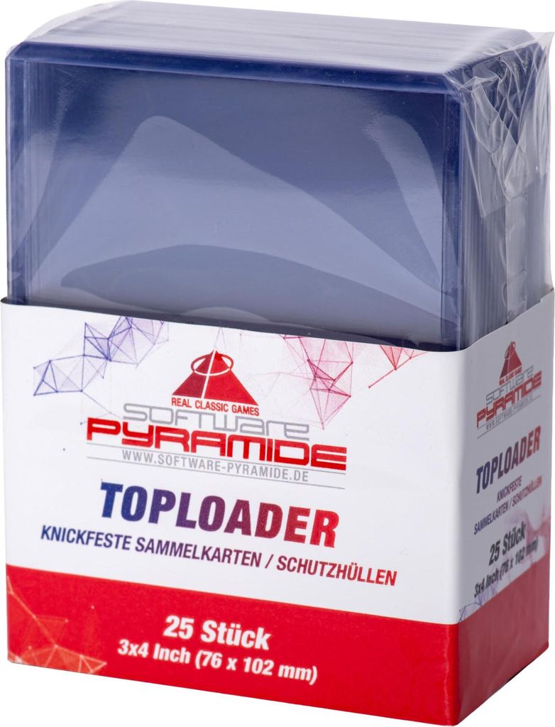 Software Pyramide Toploader Hüllen 25er Pack - 7,6 x 10,2 Produktbild 