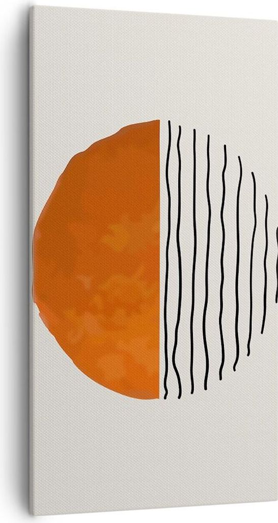 Bild auf Leinwand - Leinwandbild - Einteilig - Modern Sonne Meer - 55x100cm - Wand Bild - Wanddeko - Wandbilder - Leinwanddruck - Bilder - Wanddeko...