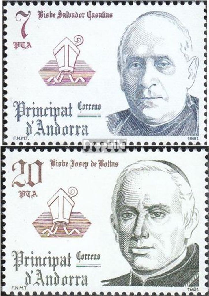 Briefmarken Andorra - Spanische Post 1981 Mi 144-145 Produktbild 