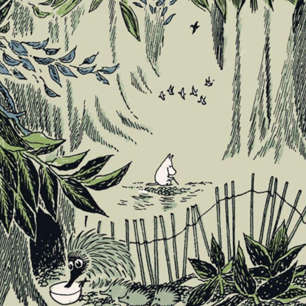 HAVI Moomin Servietten - Mumin am See grün - 24cm, 20stk