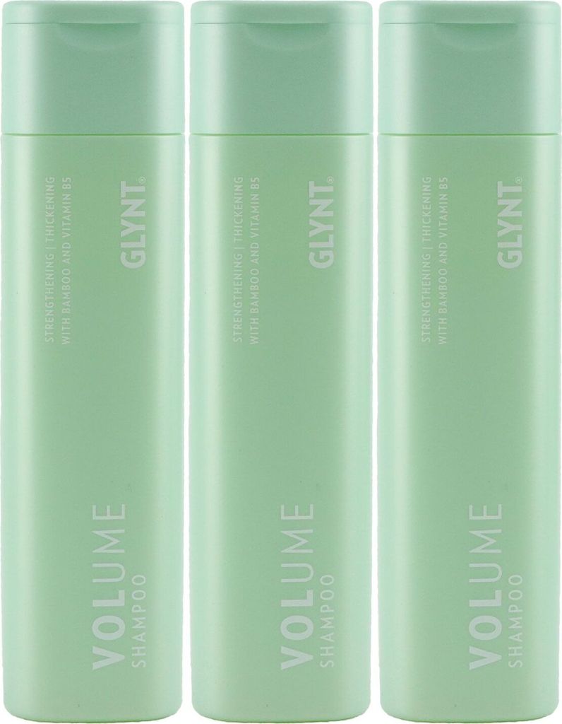 Glynt Volume 3 x 250 ml Shampoo für feines Haar Set Produktbild 