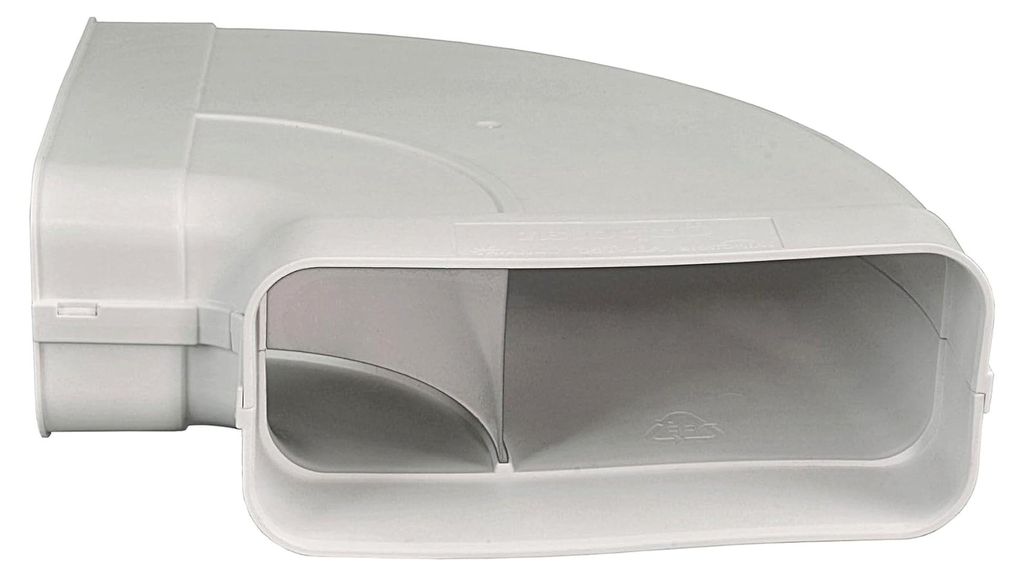 Rohrbogen 150 mm, Kunststoff, weiß