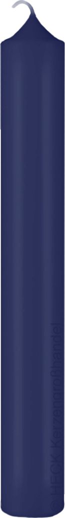 lange schlanke Altarkerzen 10% BW Anteil (Bienenwachs Kerzen) Nachblau Dunkelblau 200 x Ø 40 mm, 4 Stück, Kerzen mit Dornbohrung in RAL Kerzengü...