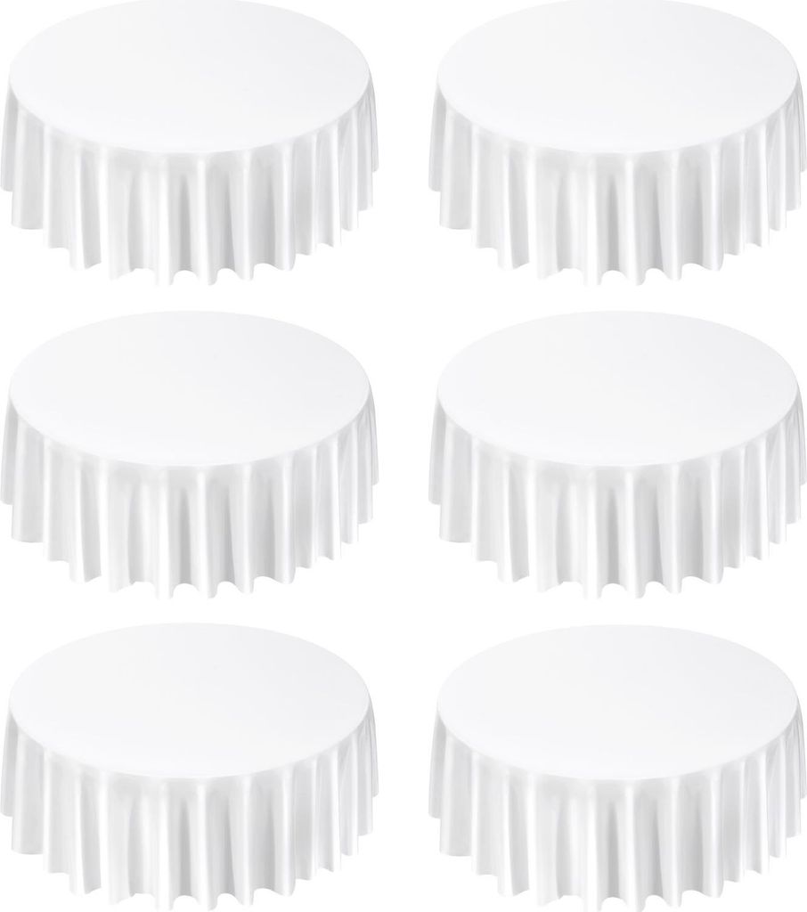 SucceBuy Set de 6 nappes rondes 3048 mm, protection de Image du produit 