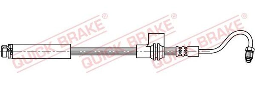 QUICK BRAKE 32.808 Bremsschlauch OE 1333957 kompatibel mit Fiesta