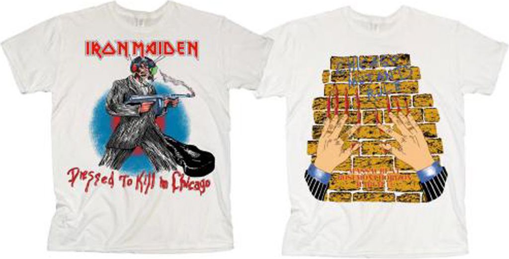 Iron Maiden - Chicago Mutants Uni Medium T-Shirt - weiß